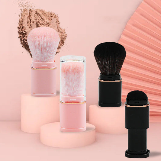 Portable Retractable Powder Blusher Brush – Soft, Compact, and Travel-Ready