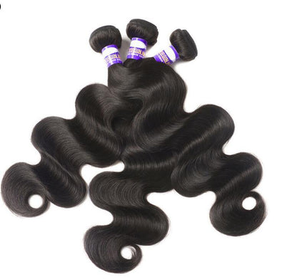 Body Wave Brazilian Hair Curtain - Premium Real Human Hair, 8-30 Inch