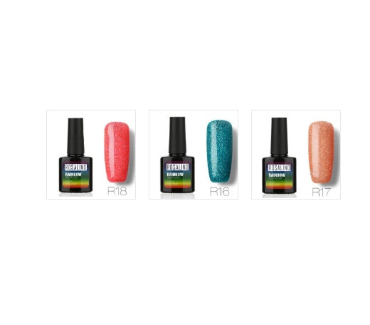 ROSALIND Star Studded Rainbow UV Gel Nail Polish – Add Sparkle to Your Nails!