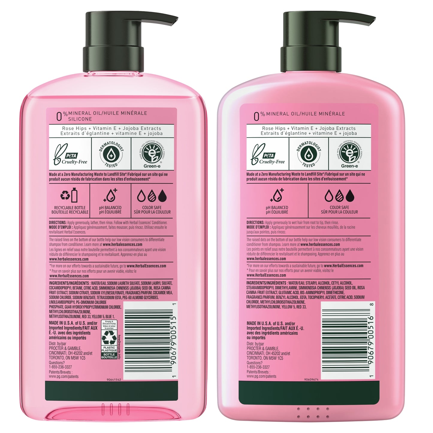 Smooth Rose Shampoo and Conditioner Hair Set, 29.2 Oz