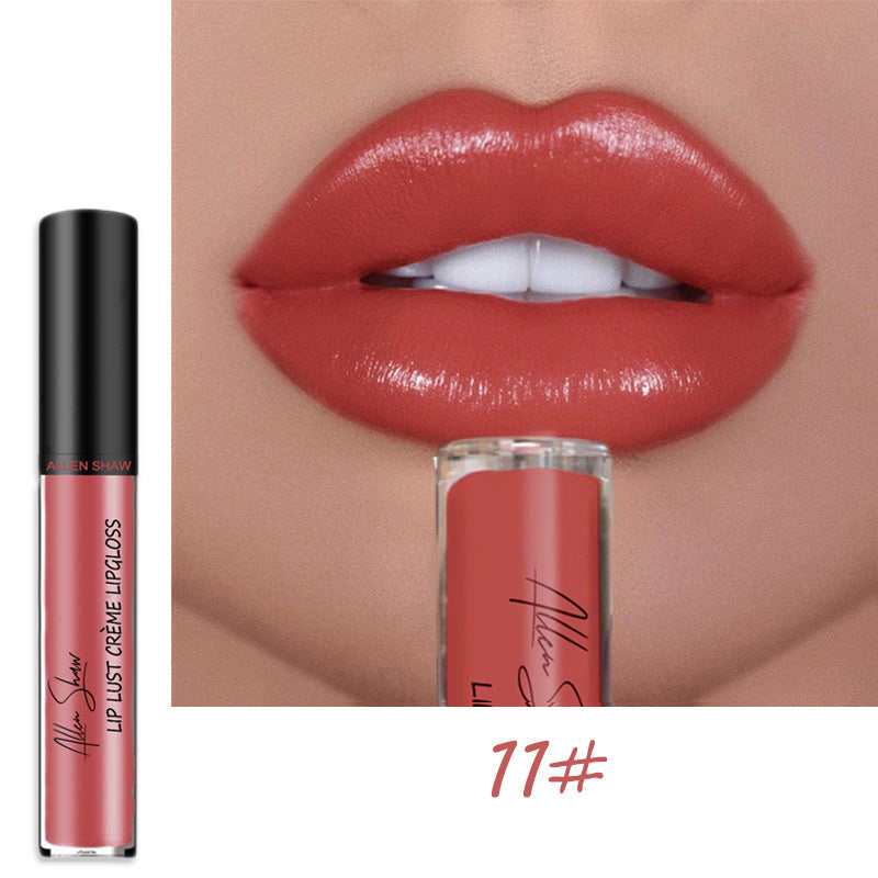 Allen Shaw Cream Lip Glaze - Luxurious Matte Velvet Liquid Lipstick