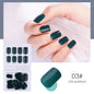 24-Piece Reusable Stick-On Nails Set - Durable Acrylic Full Cover False Nails with Nail Glue & Jelly Sticker