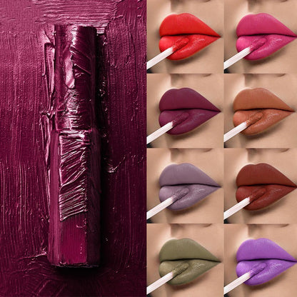 Matte Lip Gloss – Long-Lasting, Waterproof, & Bold Color in 10 Vibrant Shades