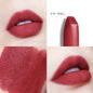 Soft Velvet Matte Lipstick – Rich Colors in Mocha Milk Tea, Red Brown Maple Leaf, Red Tassel Tomato, and Retro Red