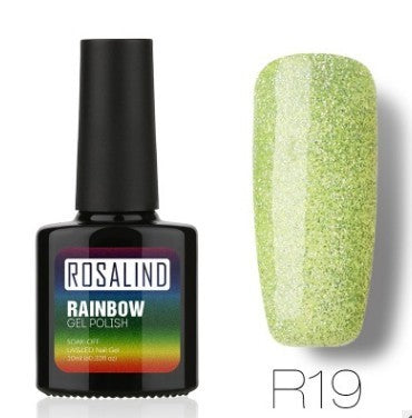 ROSALIND Star Studded Rainbow UV Gel Nail Polish – Add Sparkle to Your Nails!