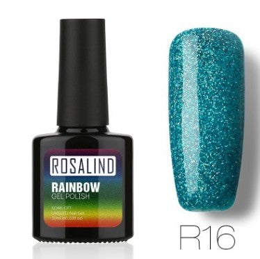 ROSALIND Star Studded Rainbow UV Gel Nail Polish – Add Sparkle to Your Nails!