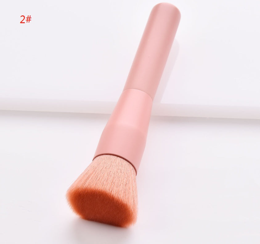 10-Piece High-End Wooden Makeup Brush Set