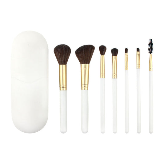 7-Piece Portable Makeup Brush Set – Precision Beauty Tools with PU Case