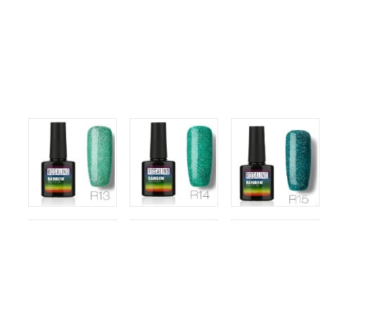 ROSALIND Star Studded Rainbow UV Gel Nail Polish – Add Sparkle to Your Nails!