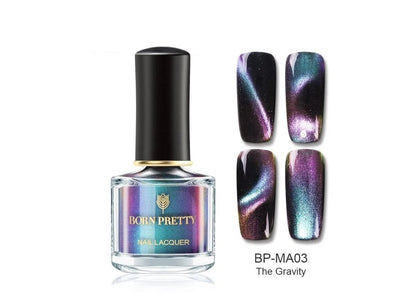 BORN PRETTY Holographic Chameleon 3D Magnetic Nail Polish – Long-Lasting, 6ml