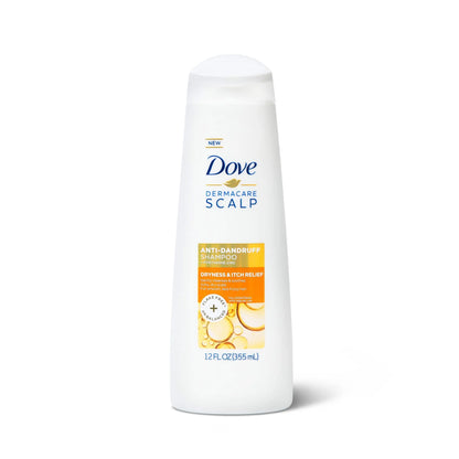 Dermacare Scalp anti Dandruff Daily Shampoo with Pyrithione Zinc, 12 Fl Oz