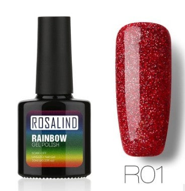 ROSALIND Star Studded Rainbow UV Gel Nail Polish – Add Sparkle to Your Nails!