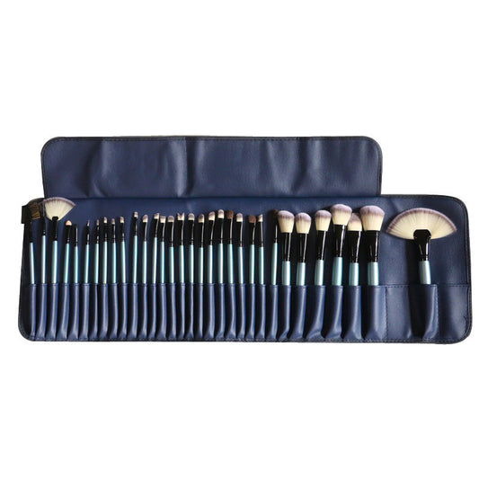 32-Piece Blue Makeup Brush Set – Professional Quality for Flawless Beauty