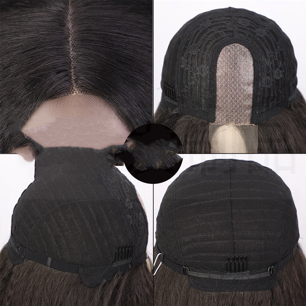 European & American Women's Lace Front Wig - High-Temperature Silk