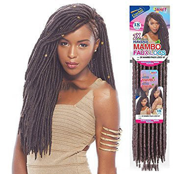 African Black Solid Braided Wig - 18 Inches, Premium Kanekalon Fiber