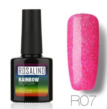 ROSALIND Star Studded Rainbow UV Gel Nail Polish – Add Sparkle to Your Nails!