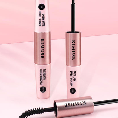 Double-Head Long Lasting Waterproof Mascara & Liquid Eyeliner Combo