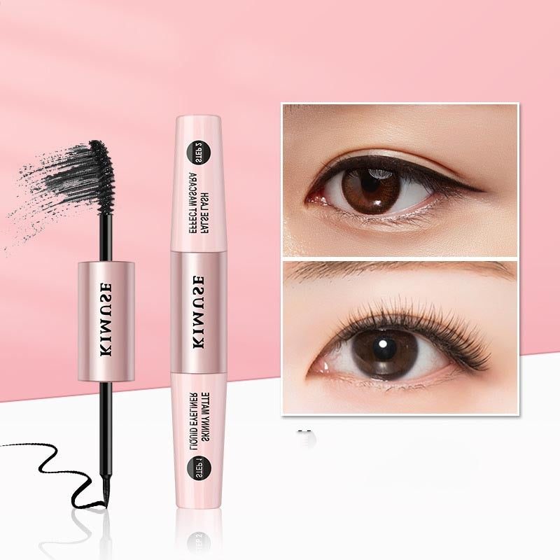 Double-Head Long Lasting Waterproof Mascara & Liquid Eyeliner Combo