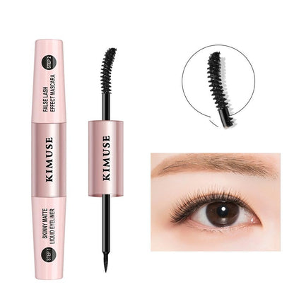 Double-Head Long Lasting Waterproof Mascara & Liquid Eyeliner Combo