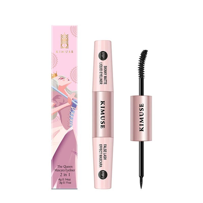 Double-Head Long Lasting Waterproof Mascara & Liquid Eyeliner Combo