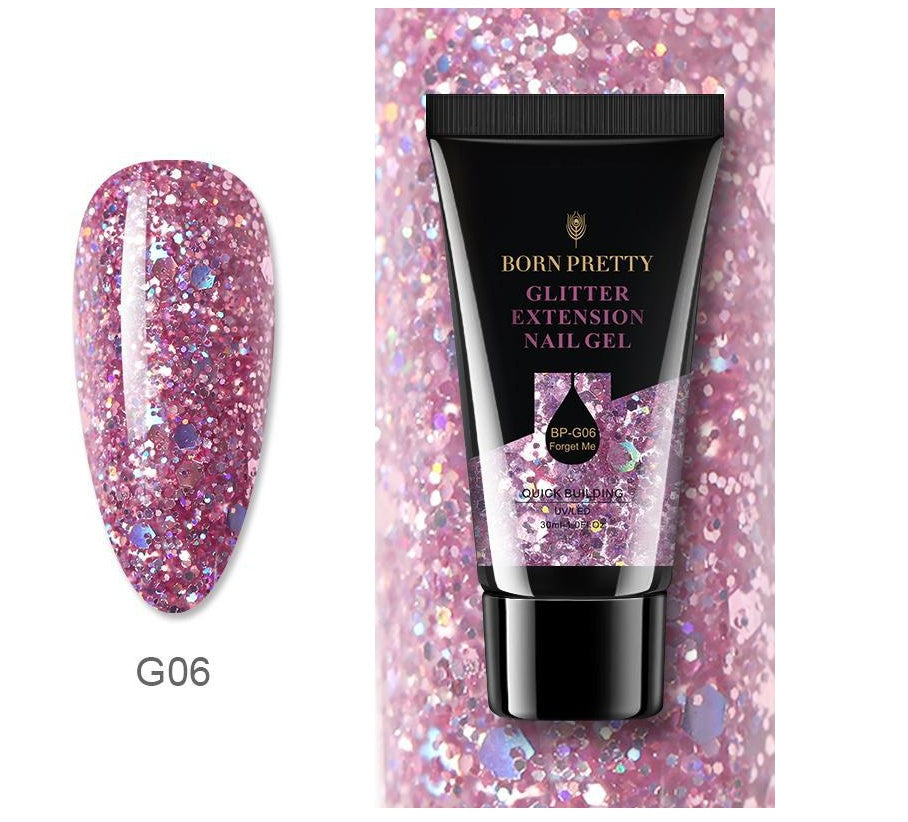 BornPretty 30ml Floral Nail Extension Gel – Quick Bright Powder Extender