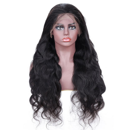 Human Hair Front Lace Wig 13x4 - Body Wave, All Hand-Woven, Natural Style