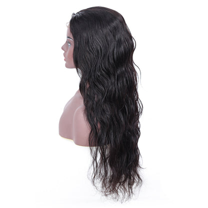 Human Hair Front Lace Wig 13x4 - Body Wave, All Hand-Woven, Natural Style