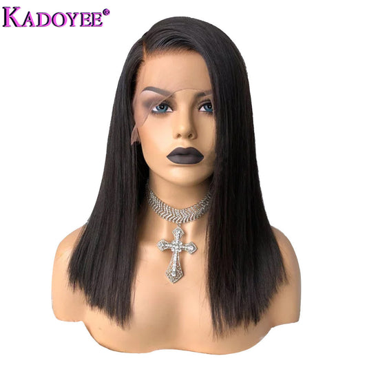 Kadoyee Human Hair Lace Front Wig - Effortless Elegance for Every Occasion