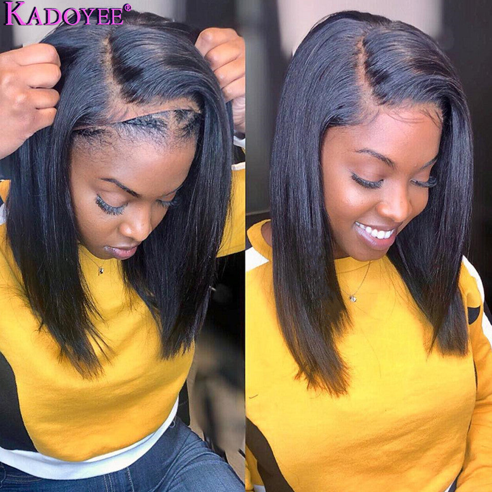 Kadoyee Human Hair Lace Front Wig - Effortless Elegance for Every Occasion