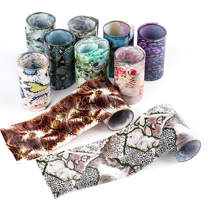 Snake Skin Nail Art Stickers - Laser Transfer Paper & Animal Grain Design