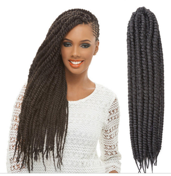 Ladies Black Dirty Braid Wig – Effortlessly Chic and Stylish