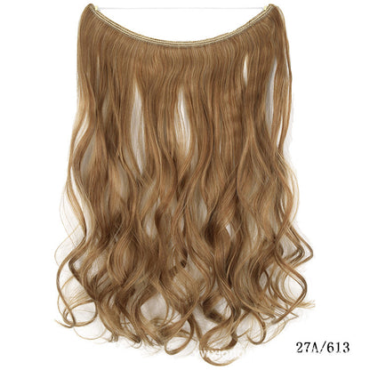 22-Inch Invisible Wire Hair Extensions - No Clips, Secret Fish Line Hairpieces