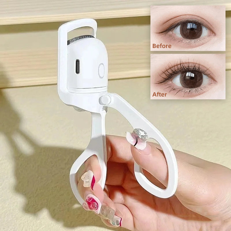 Portable Electric Heated Eyelash Curler - Quick, Stylish, and Safe