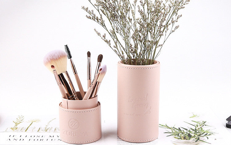 Travel-Friendly Makeup Brush Set with Soft Fiber Bristles