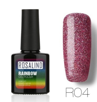 ROSALIND Star Studded Rainbow UV Gel Nail Polish – Add Sparkle to Your Nails!