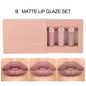 Matte Lip Gloss Set – 3-Piece, Long-Lasting, Smudge-Proof Finish