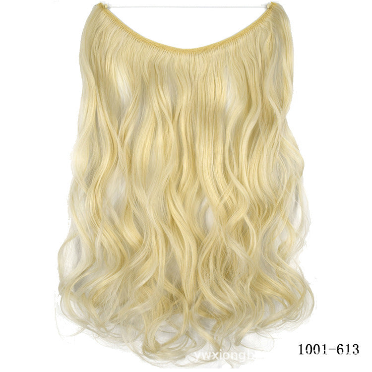 22-Inch Invisible Wire Hair Extensions - No Clips, Secret Fish Line Hairpieces