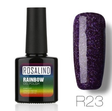 ROSALIND Star Studded Rainbow UV Gel Nail Polish – Add Sparkle to Your Nails!