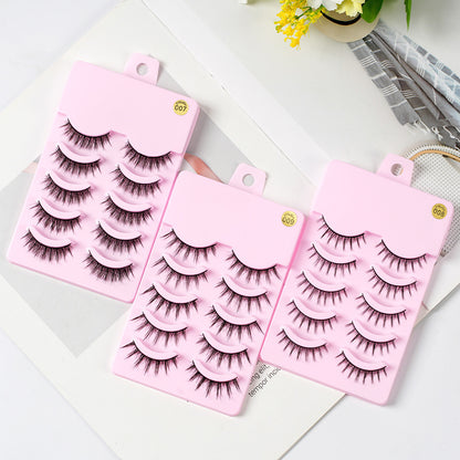 5 Pairs Manga Lashes – Anime-Inspired Natural Wispy False Eyelashes