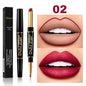 Double-Ended Non-Stick Lipstick – 2-in-1 Lip Liner & Lipstick with Long-Lasting Color