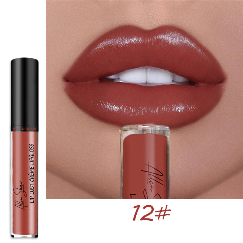 Allen Shaw Cream Lip Glaze - Luxurious Matte Velvet Liquid Lipstick