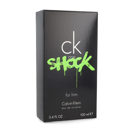 CK One Shock Eau De Toilette for Men, 3.4 Oz