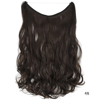 22-Inch Invisible Wire Hair Extensions - No Clips, Secret Fish Line Hairpieces