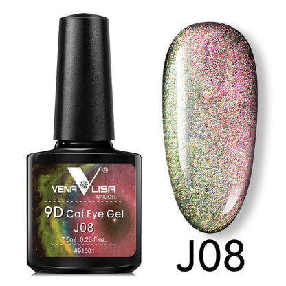 Venalisa 9D Cat Eye Gel Varnish - Chameleon Magnetic Nail Polish (5ml)