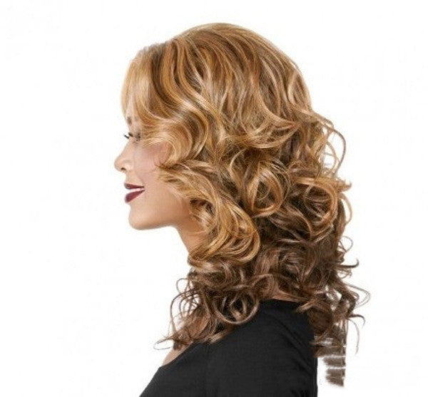 European & American Medium-Long Curly Hair Wig – Luxurious Matte Silk