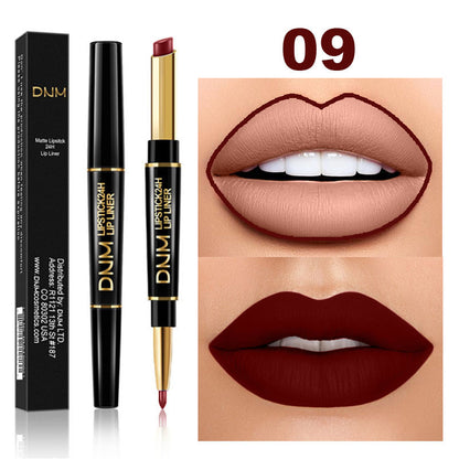 Double-Ended Non-Stick Lipstick – 2-in-1 Lip Liner & Lipstick with Long-Lasting Color