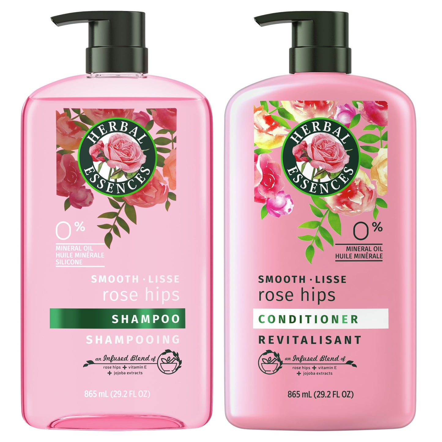 Smooth Rose Shampoo and Conditioner Hair Set, 29.2 Oz