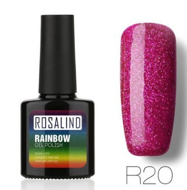 ROSALIND Star Studded Rainbow UV Gel Nail Polish – Add Sparkle to Your Nails!