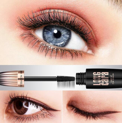 4D Silk Fiber Lash Mascara – Long Curling, Waterproof Black