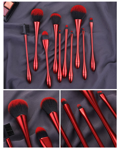 Small Waist Makeup Brush Set - Beauty Essentials for Precision and Style